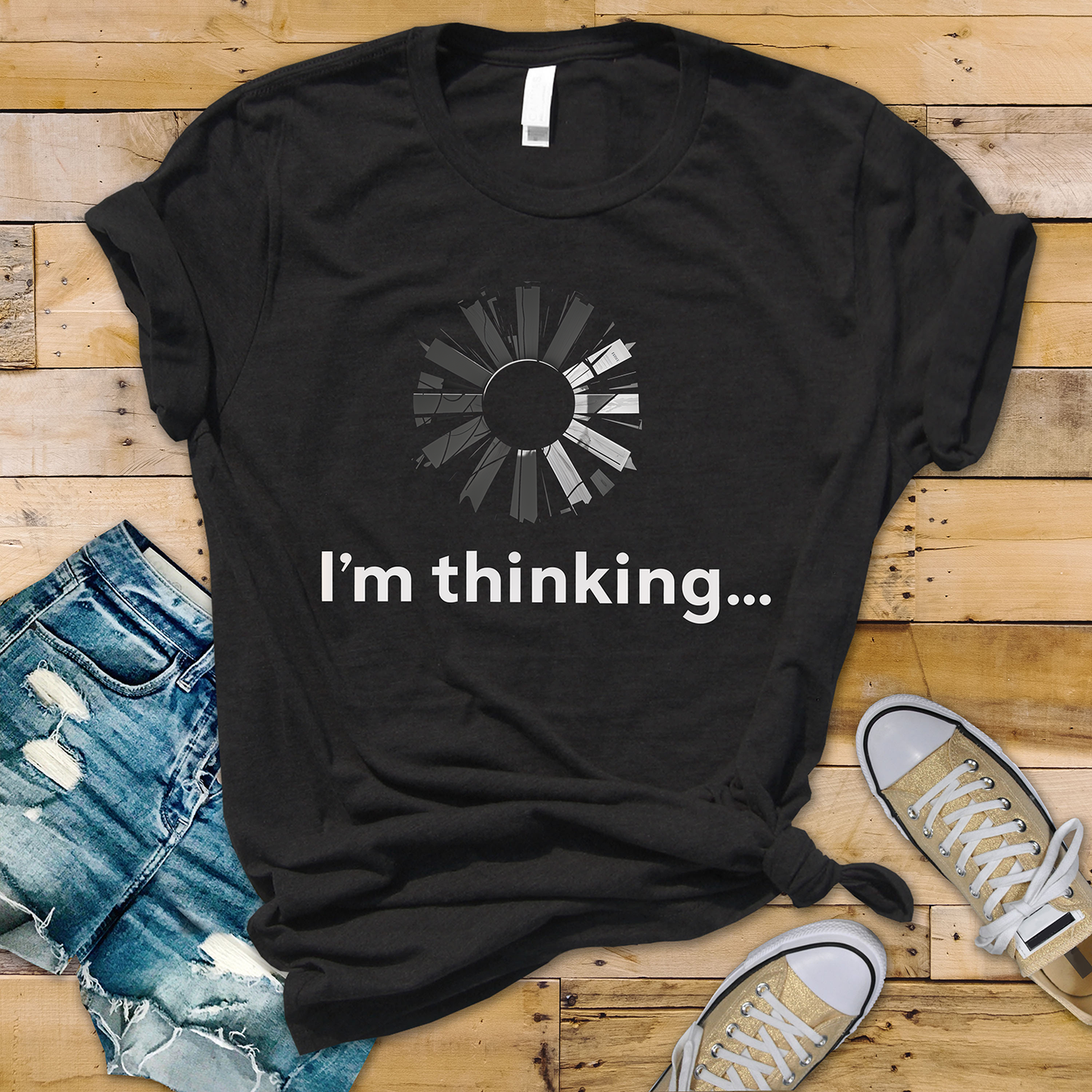I'm Thinking- Single Color-DTF Transfer