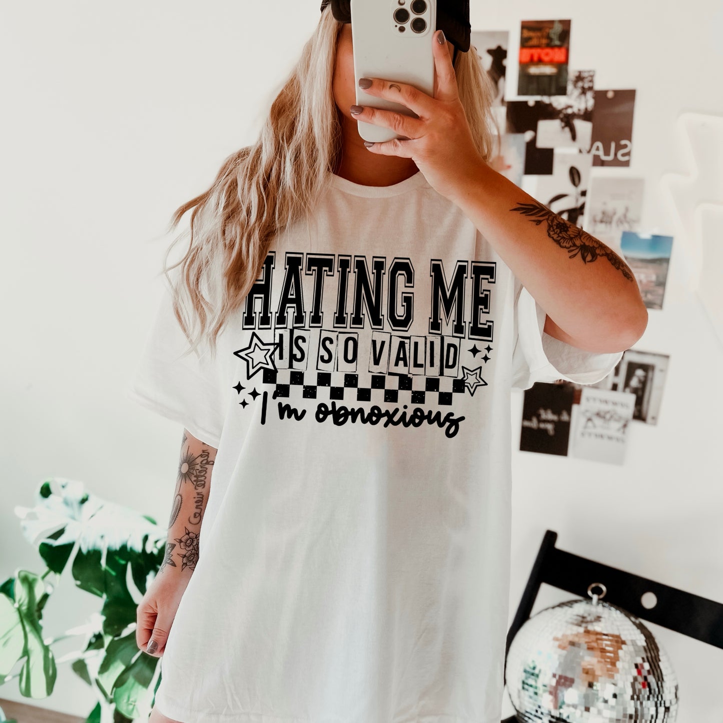 Hating Me - Full Color DTF Transfer - RTS # 55