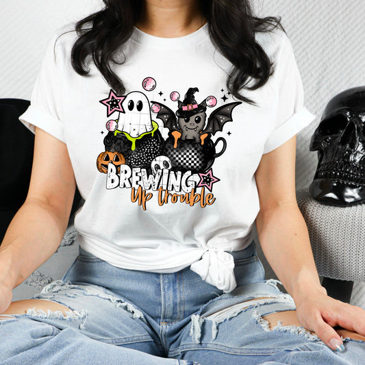 Brewing Up Trouble - Full Color DTF Transfer-2-5 Business Days