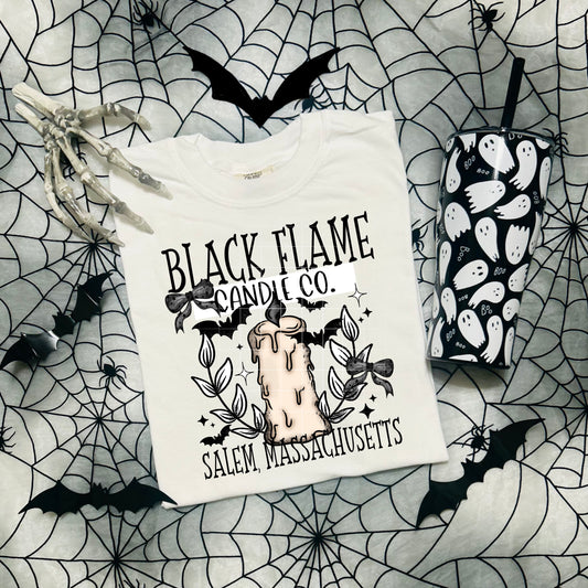 Black flame candle co- Full Color DTF Transfer-2-5 Business Days
