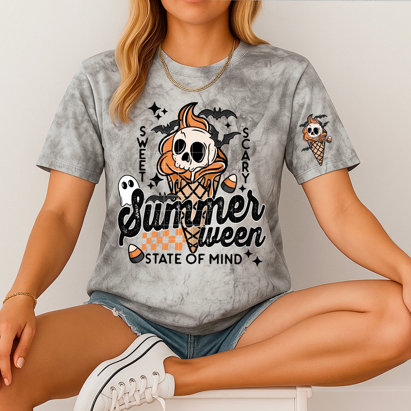Summerween w/pocket- Full Color DTF Transfer- RTS #44