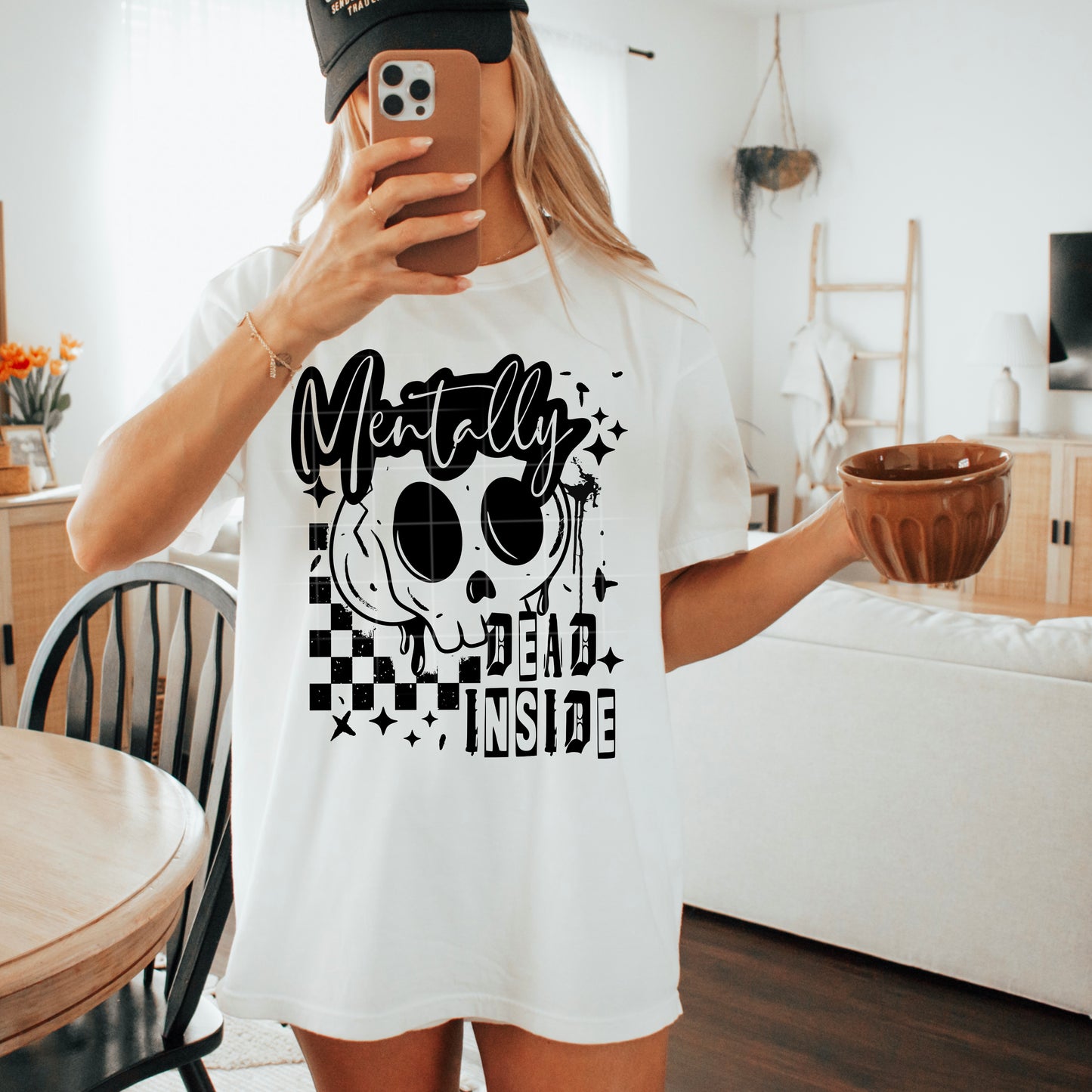 Mentally Dead Inside - Full Color DTF Transfer -2-5 Business Days