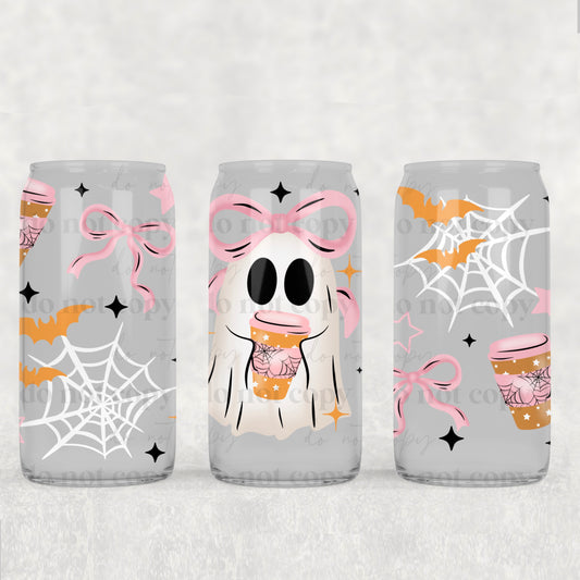 Coquette Ghostie Coffee -16 oz UVDTF Wrap - RTS