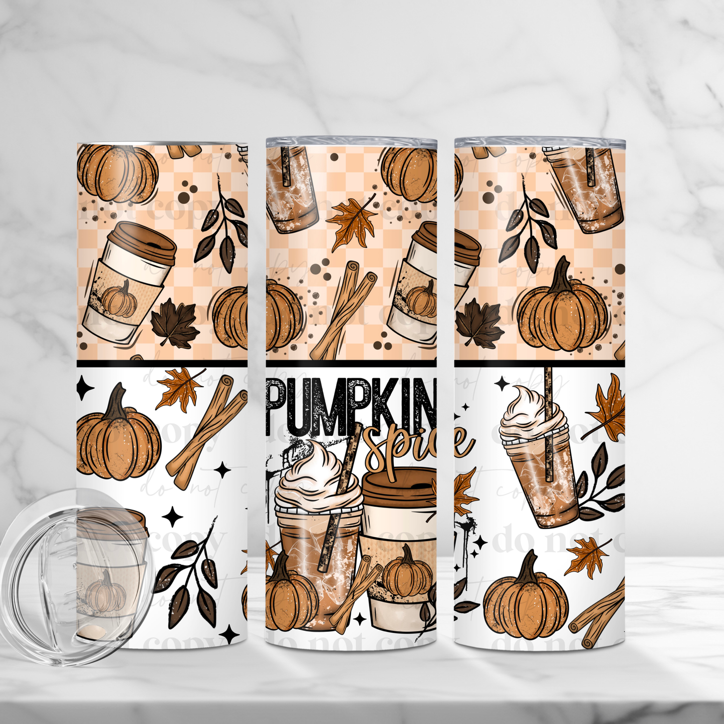 Pumpkin Spice-20oz TUMBLER WRAP