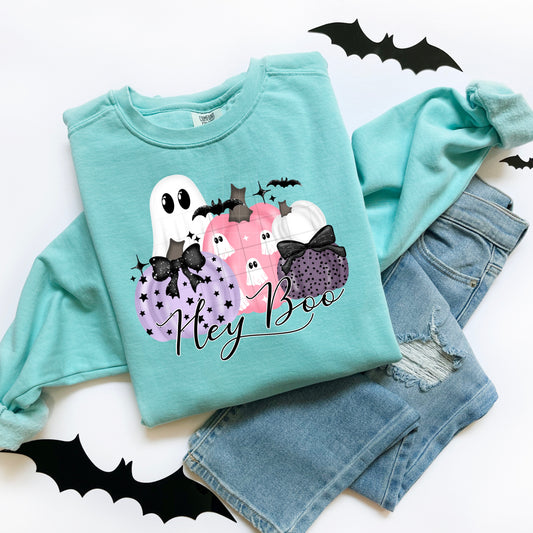 Hey Boo - Full Color DTF Transfer - 2-5 Business Days