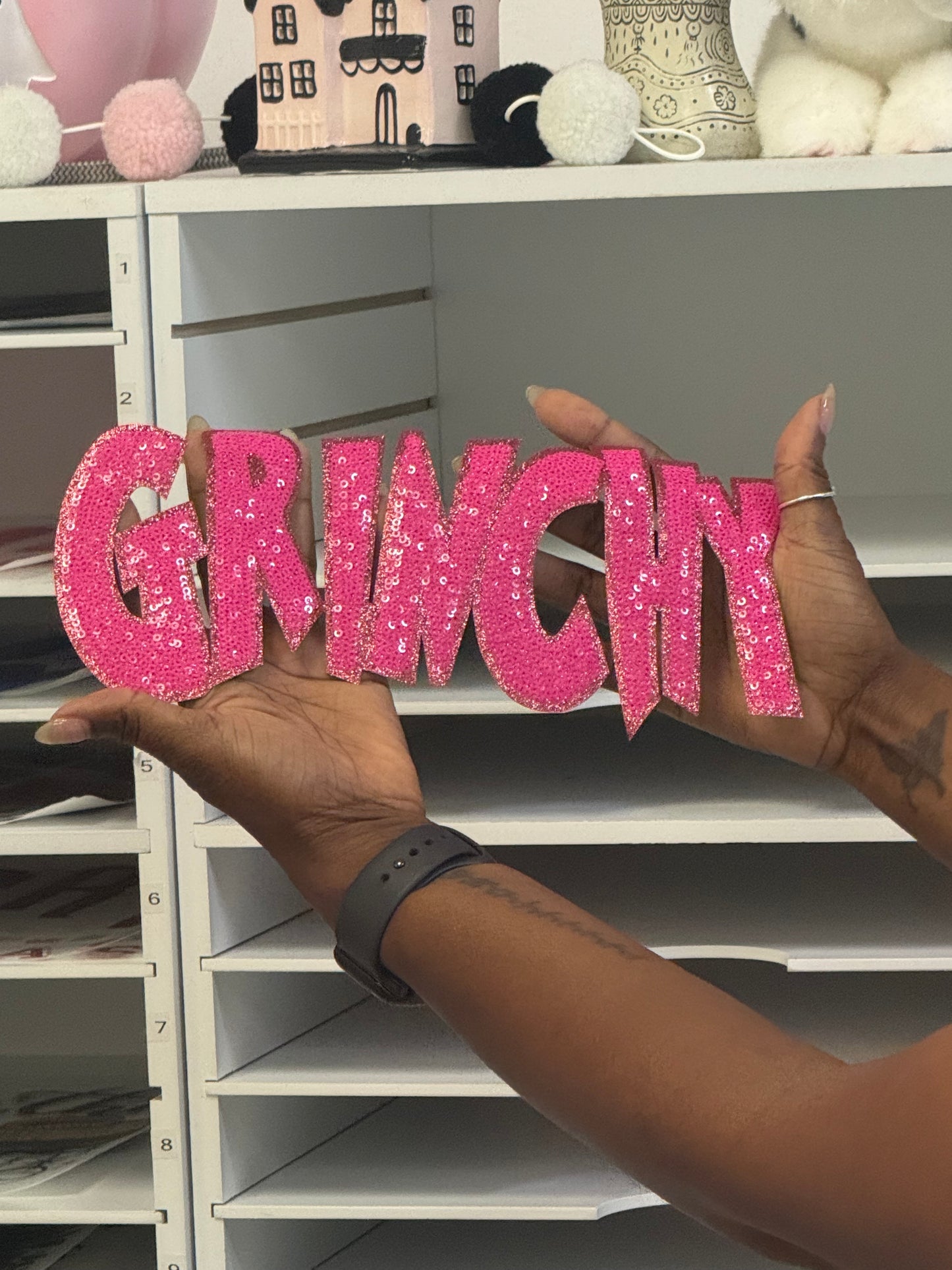 Pink G- Sequin Patch -Friday New Releases