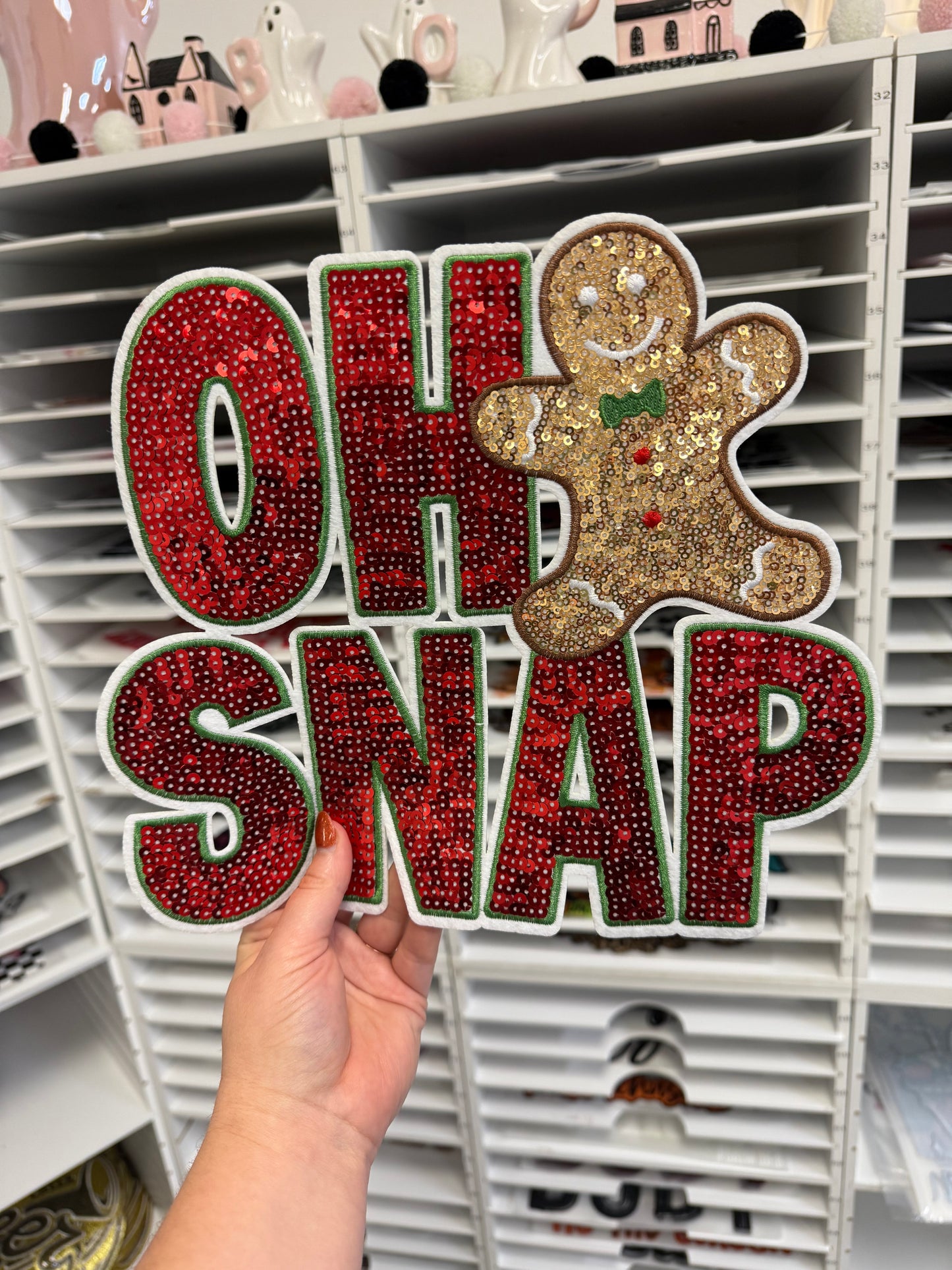 Oh Snap - Sequin Patch - RTS