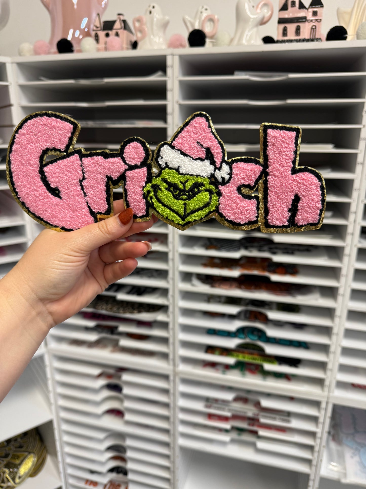 Pink Grump - Sequin Patch - Friday New Release