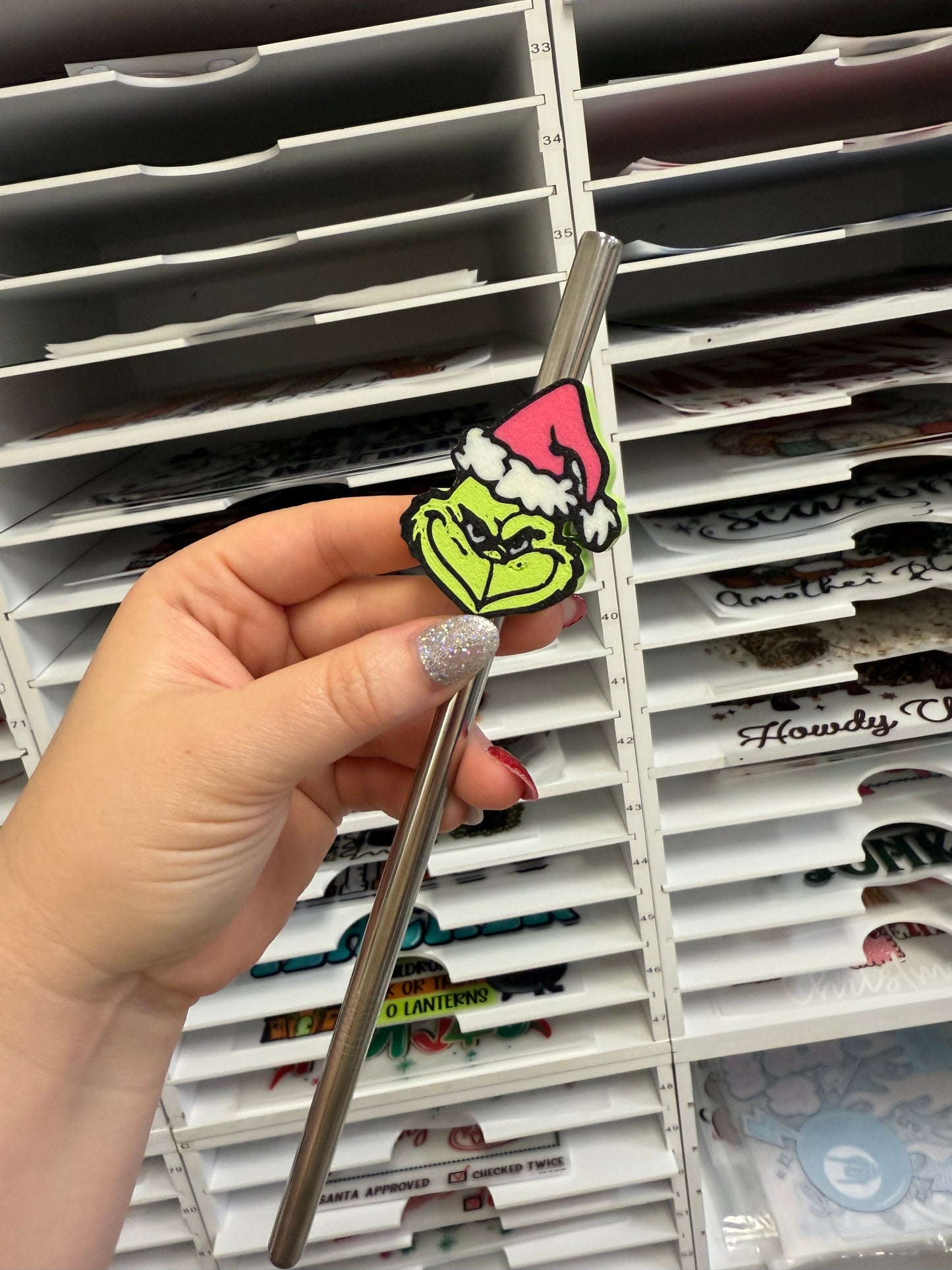 Pink G - Straw Topper - Fits up to 40oz - RTS