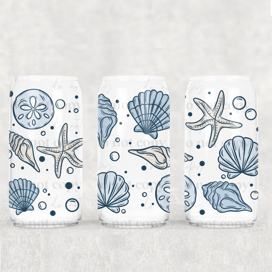 Blue Shell- UV DTF PRINT