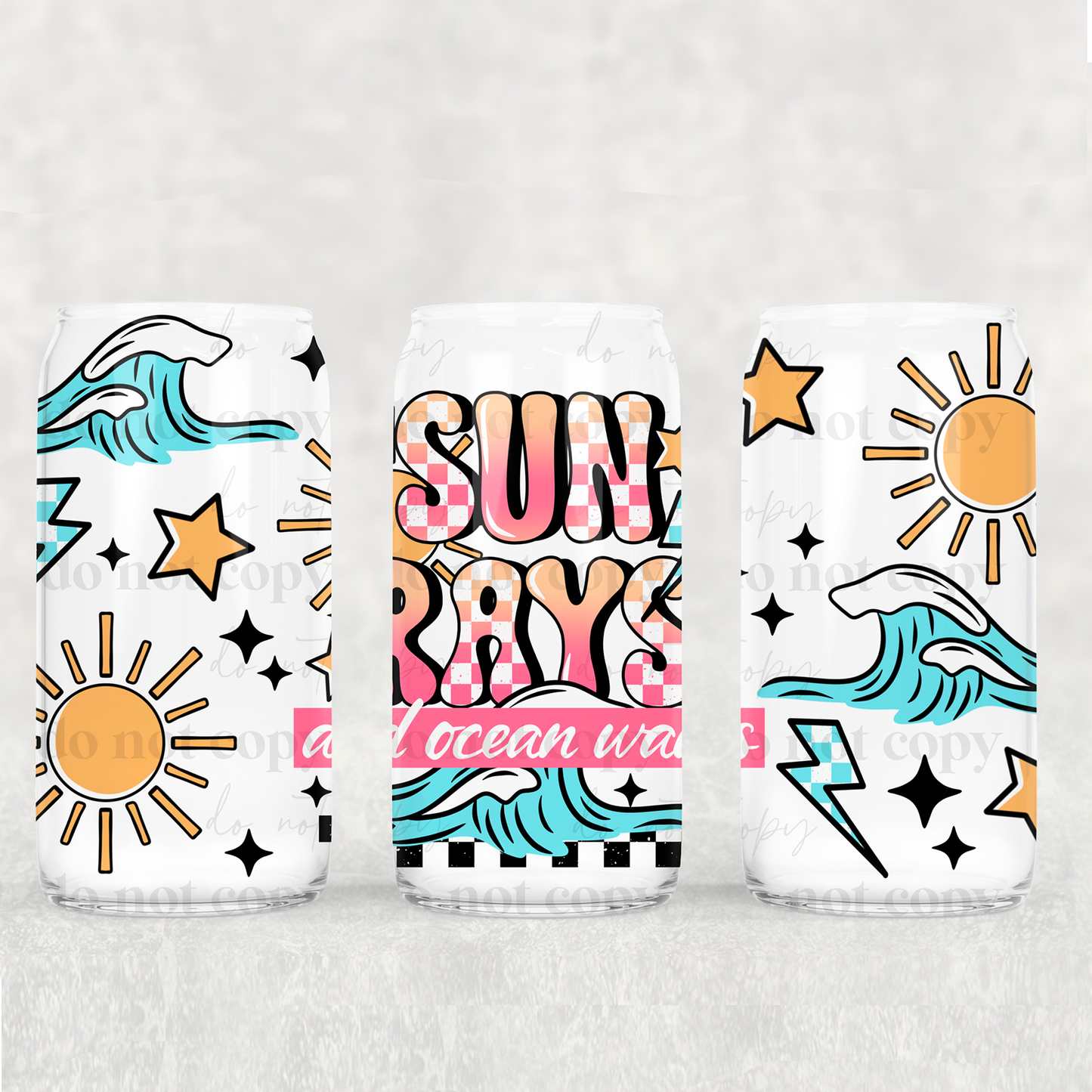 Ocean Waves- UVDTF Wrap