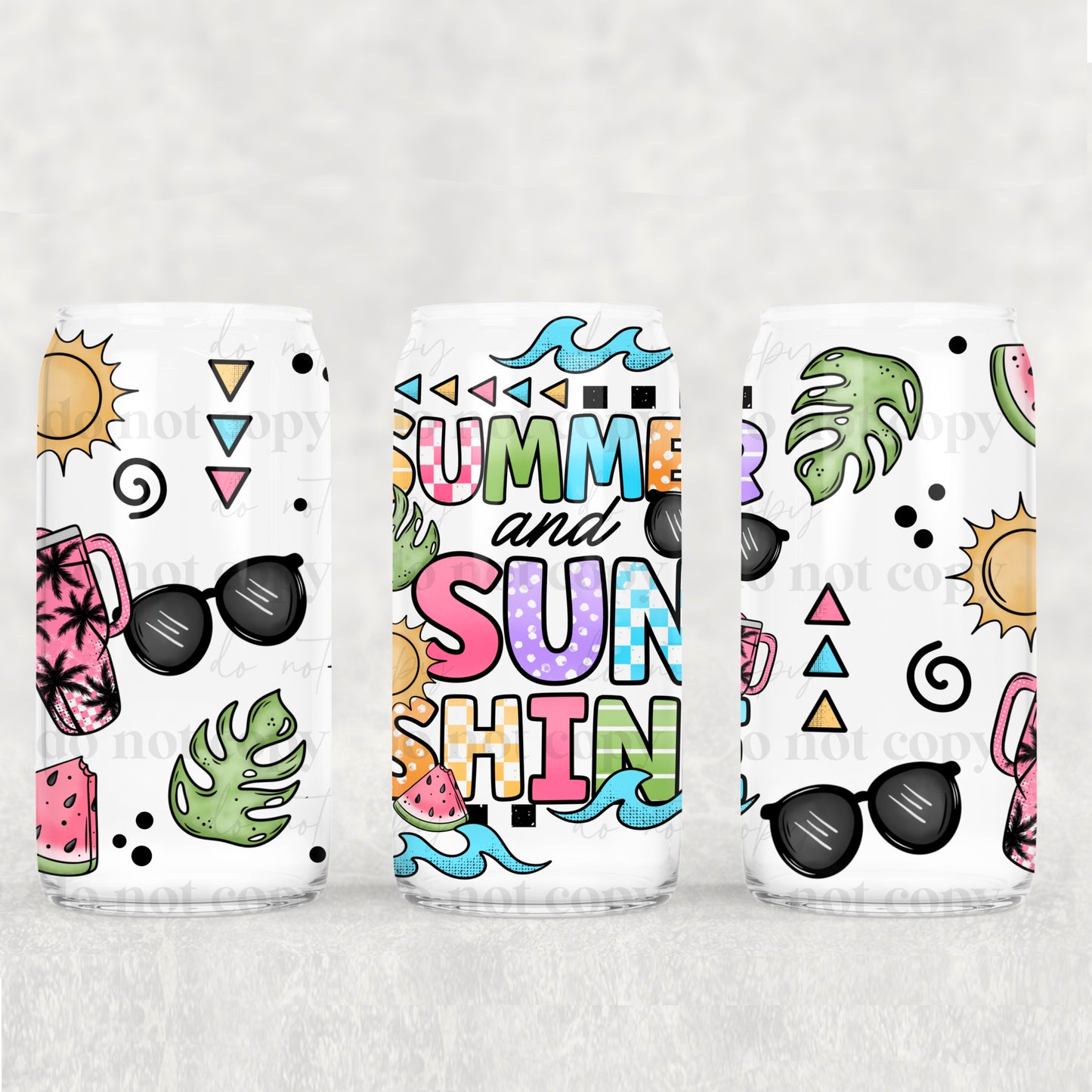 Summer & Sun Shine UV DTF PRINT