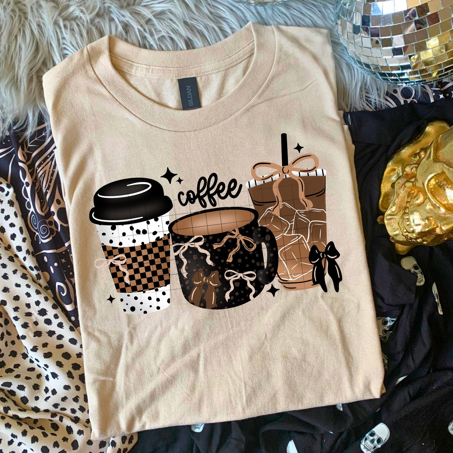 Coffee Coquettes - Full Color DTF Transfer -RTS# 59