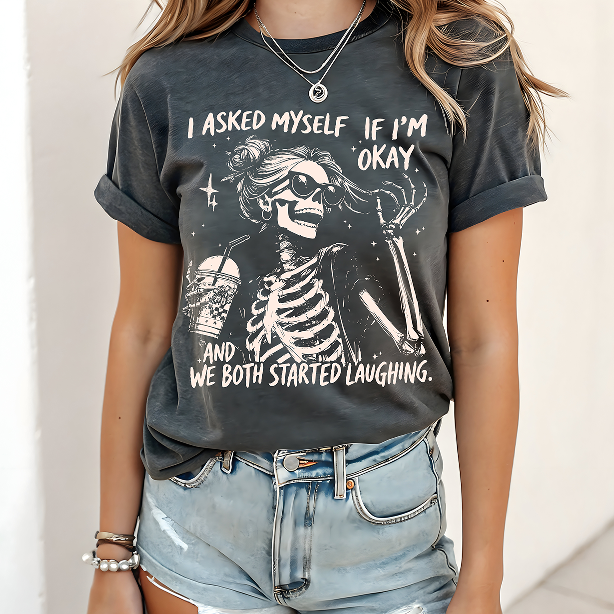 I asked myself - Full Color DTF Transfer -2-5 Business Days