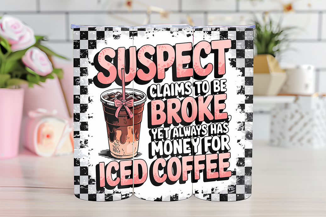 Iced Coffee - 20oz TUMBLER WRAP