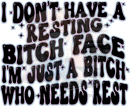 I Don't Have a Resting B Face With Pocket