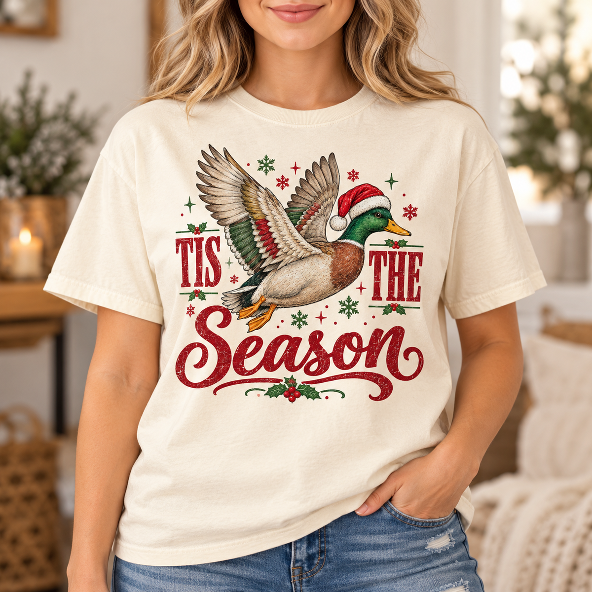 Tis the Season Ducks - Full Color DTF TRANSFER