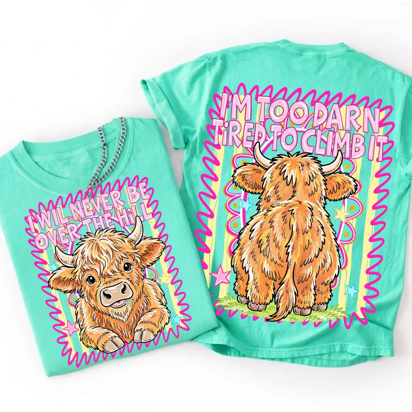 I Will Never - Front & Back - Full Color DTF Transfer - Grab It Tuesday