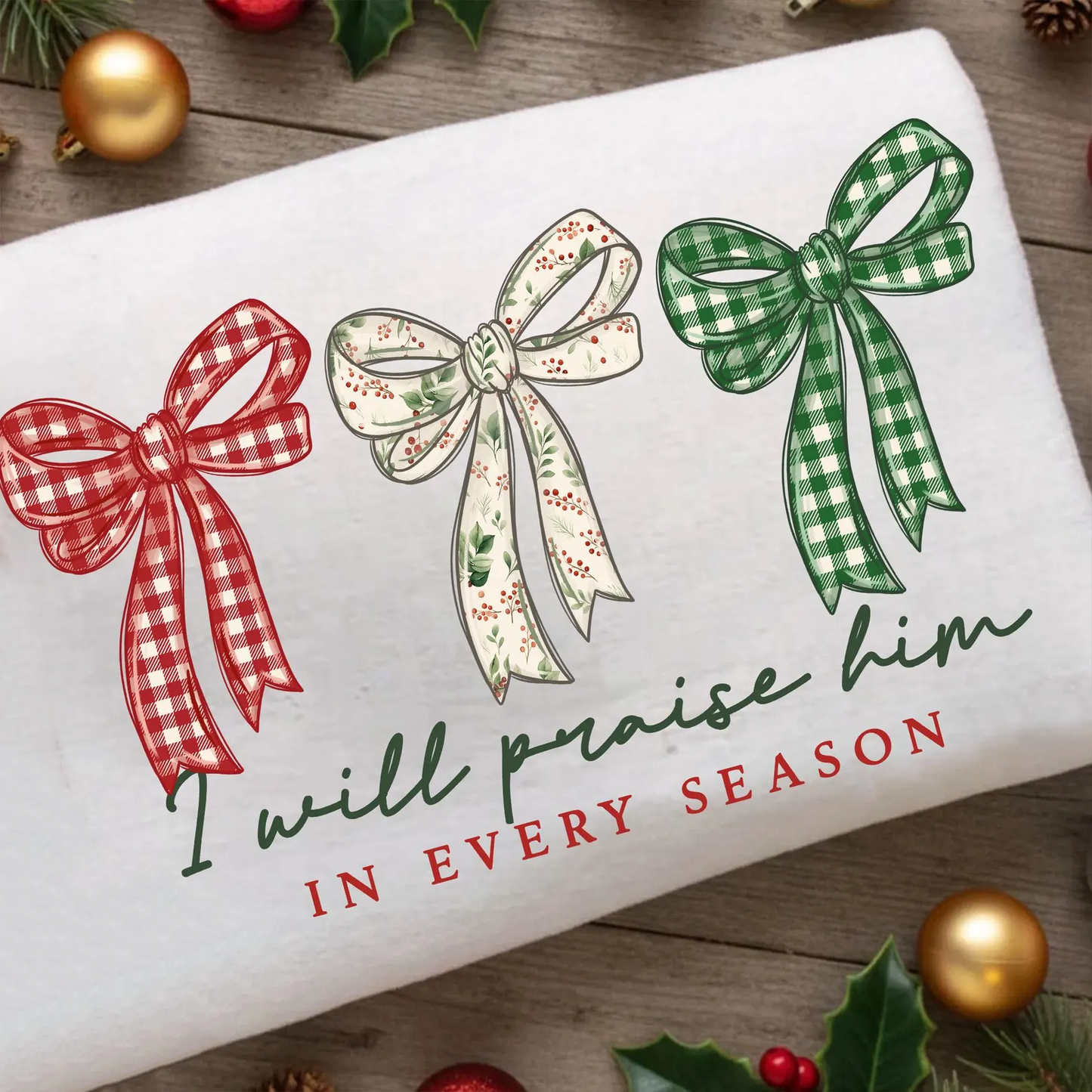 I Will Praise Him In Every Season Coquette - Full Color DTF Transfer - Friday New Releases