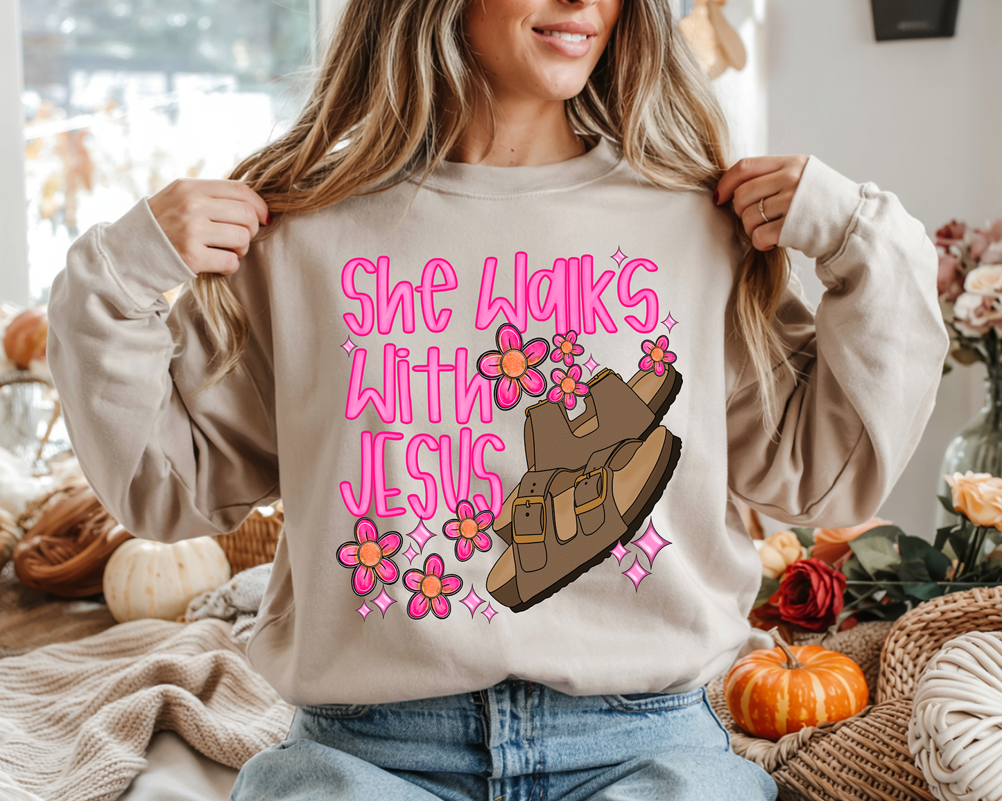 Jesus Sandals - Full Color DTF Transfer