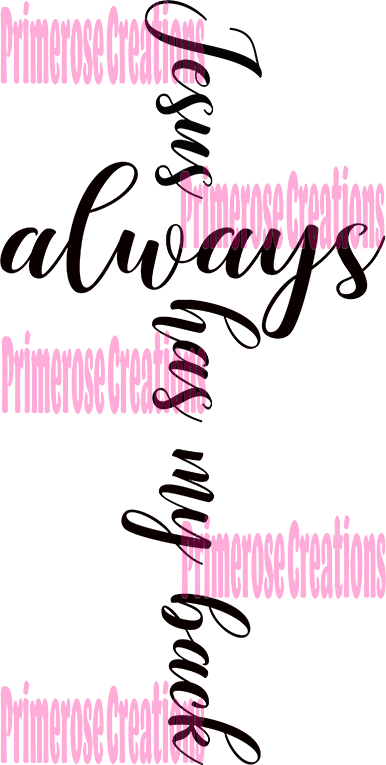 Jesus Always Has My Back With Pocket