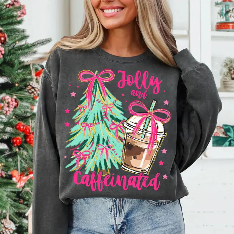 Jolly and Caffeinated-Full Color DTF Transfer -2-5 Business Days