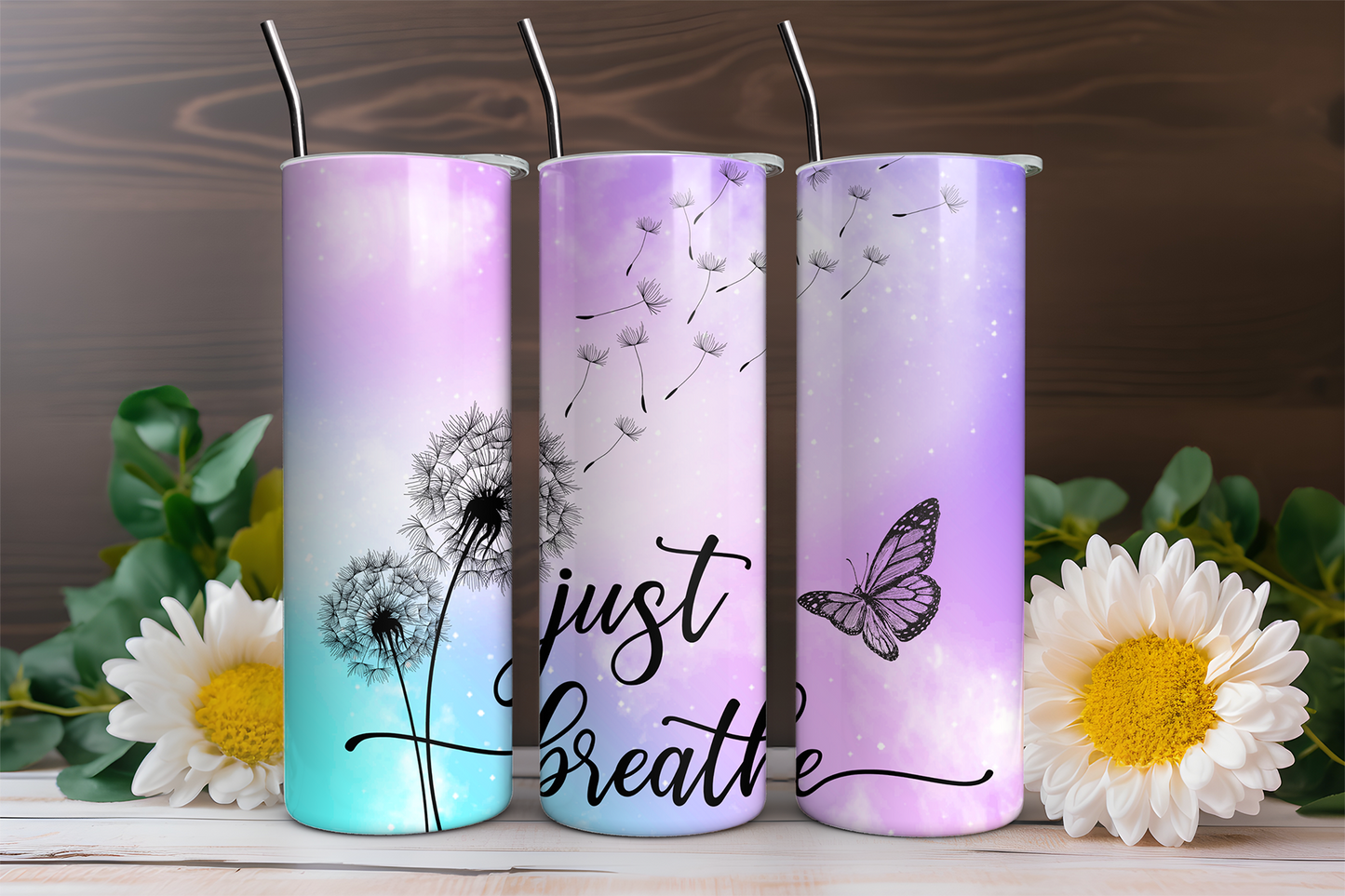 Just Breathe Tumbler Wrap