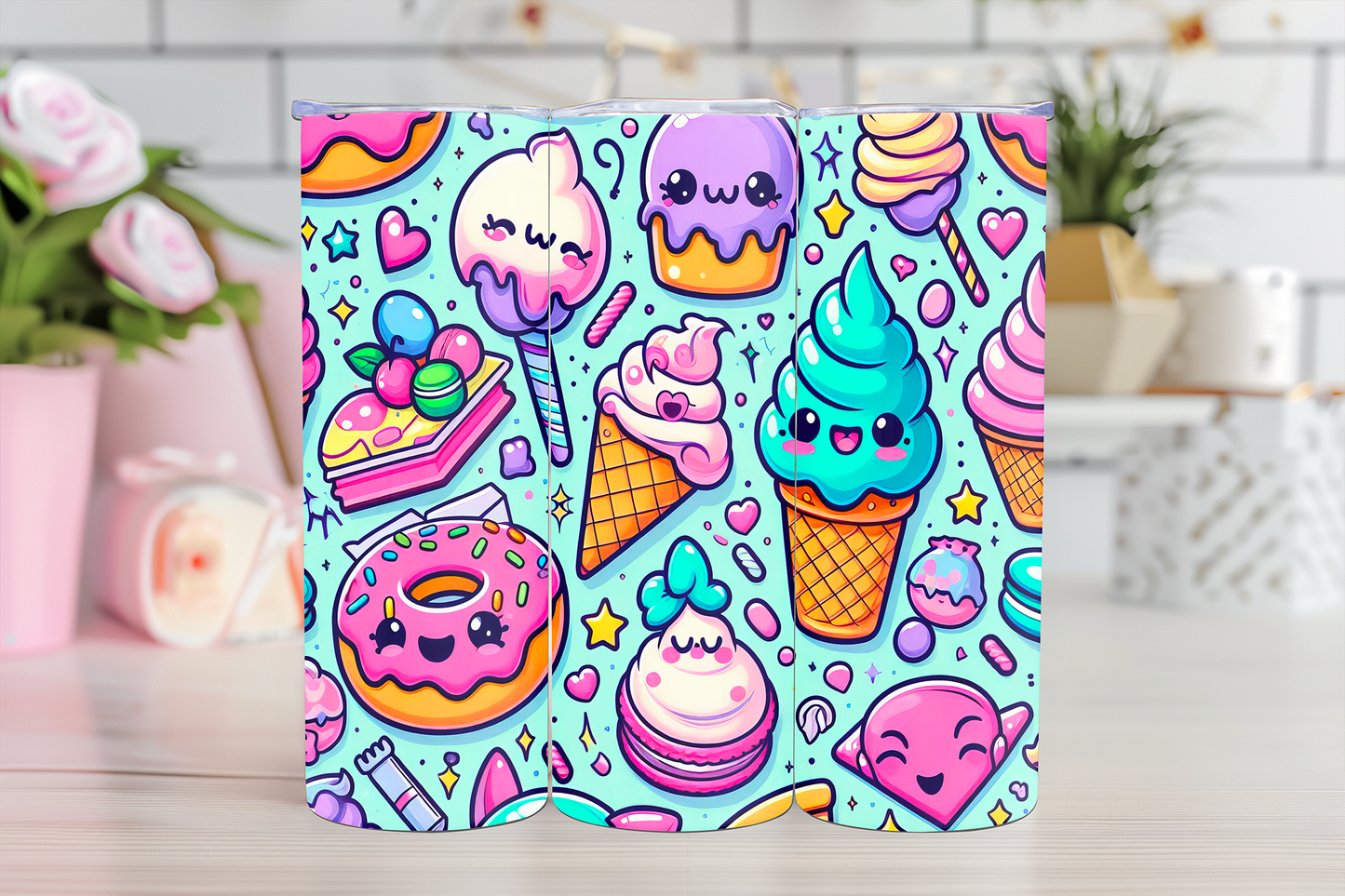 Kawaii Food - 20oz TUMBLER WRAP - PRE ORDER