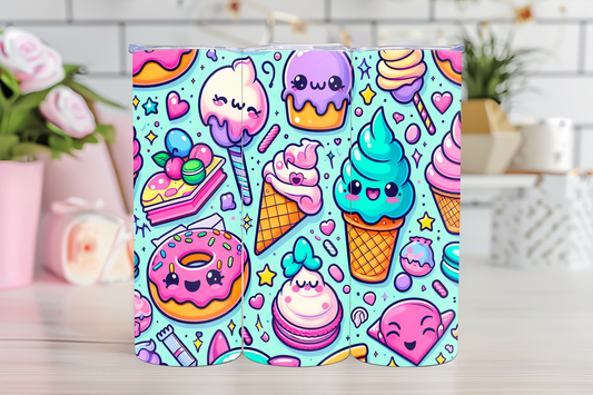 Kawaii Food - 20oz TUMBLER WRAP - PRE ORDER