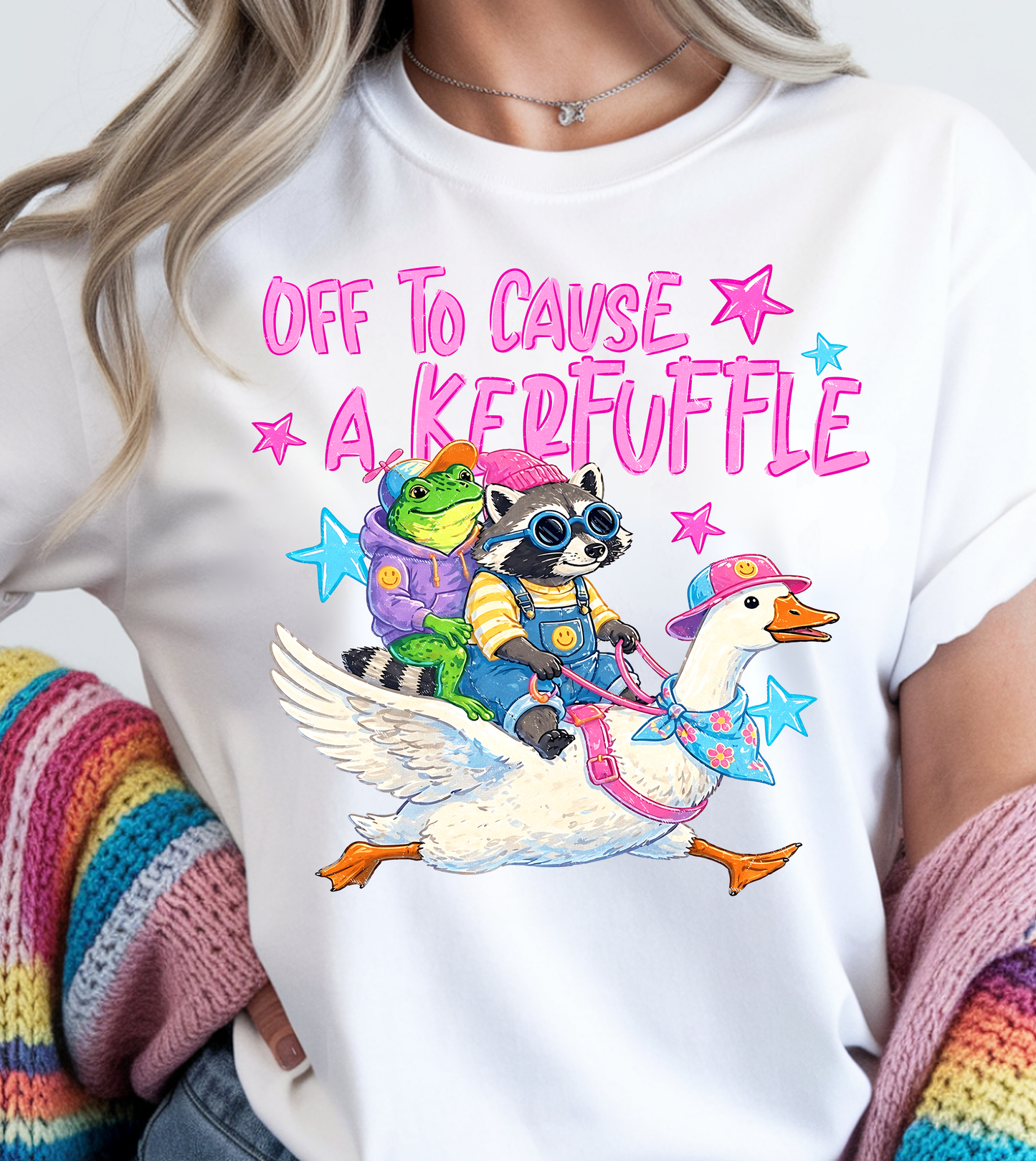 Off To Cause Kerfuffle - Full Color - DTF Transfer - 2-5 Business Days