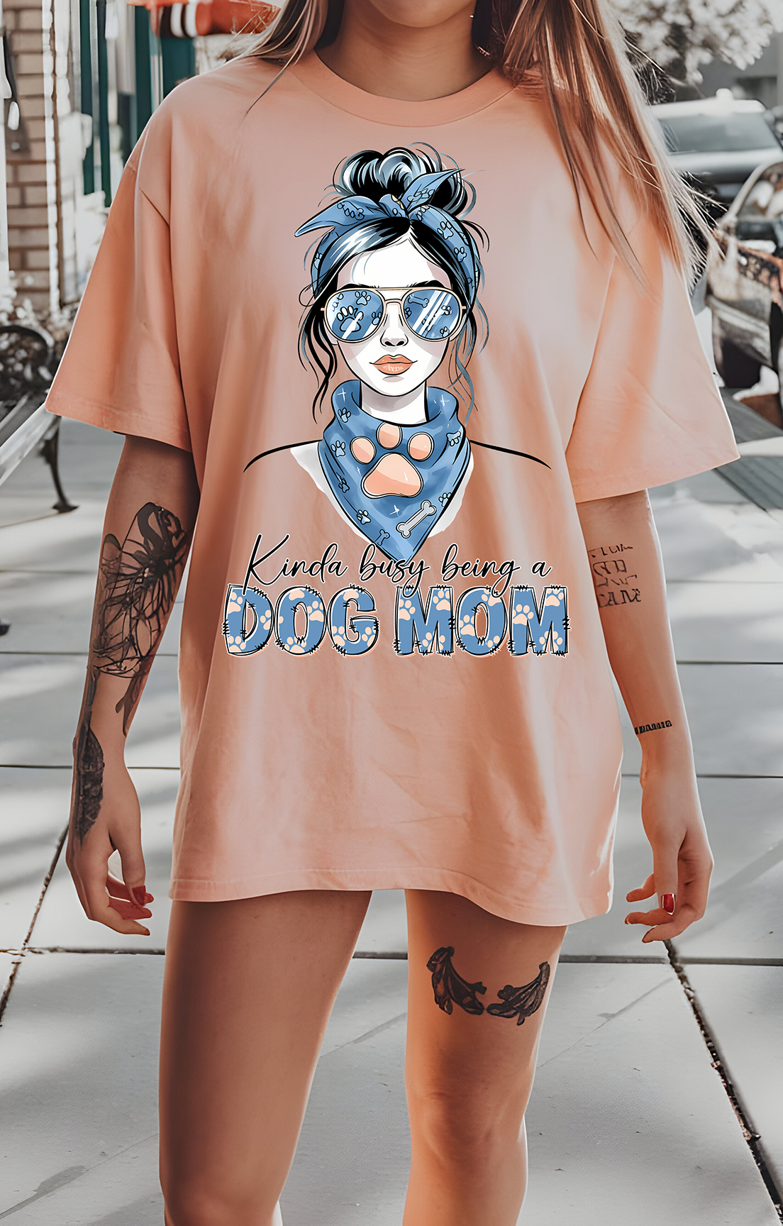 Kinda Busy Being A Dog Mom - DTF TRANSFER