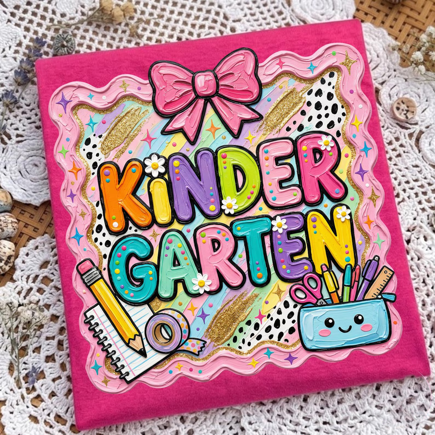 Kinder Garten - Girl Youth - Full Color DTF Transfer - Thrifty Thursday