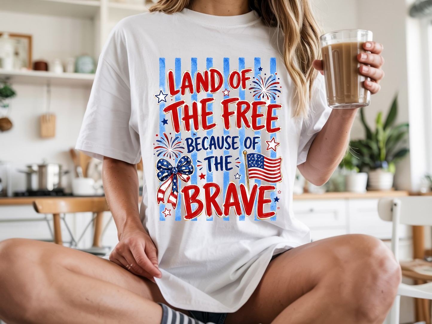 Land Of Striped - Full Color - DTF Transfer - Flash Grab Friday