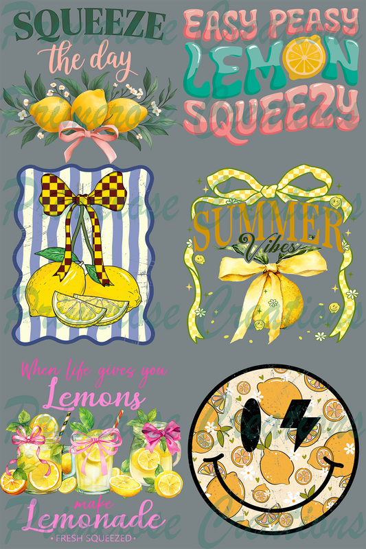 Lemon Squeezy Pre Made Gang Sheet 24X36