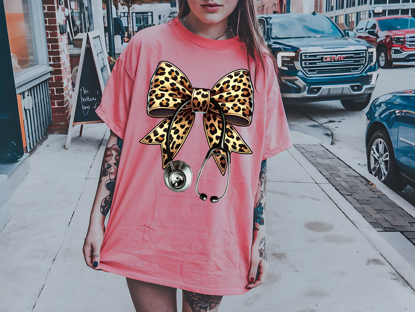 Leopard Stethoscope - DTF TRANSFER