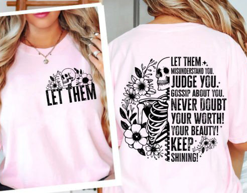 Let Them Skelly W/ Pocket - DTF TRANSFER