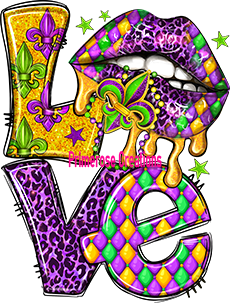 Love Mardi Gra DTF