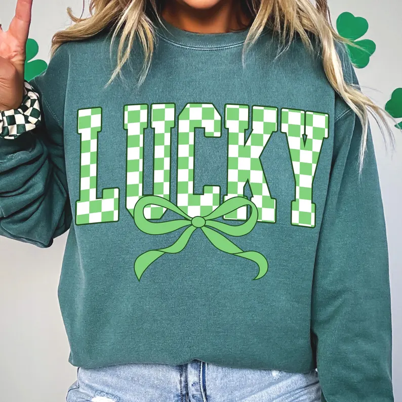 Lucky Checkered Bow