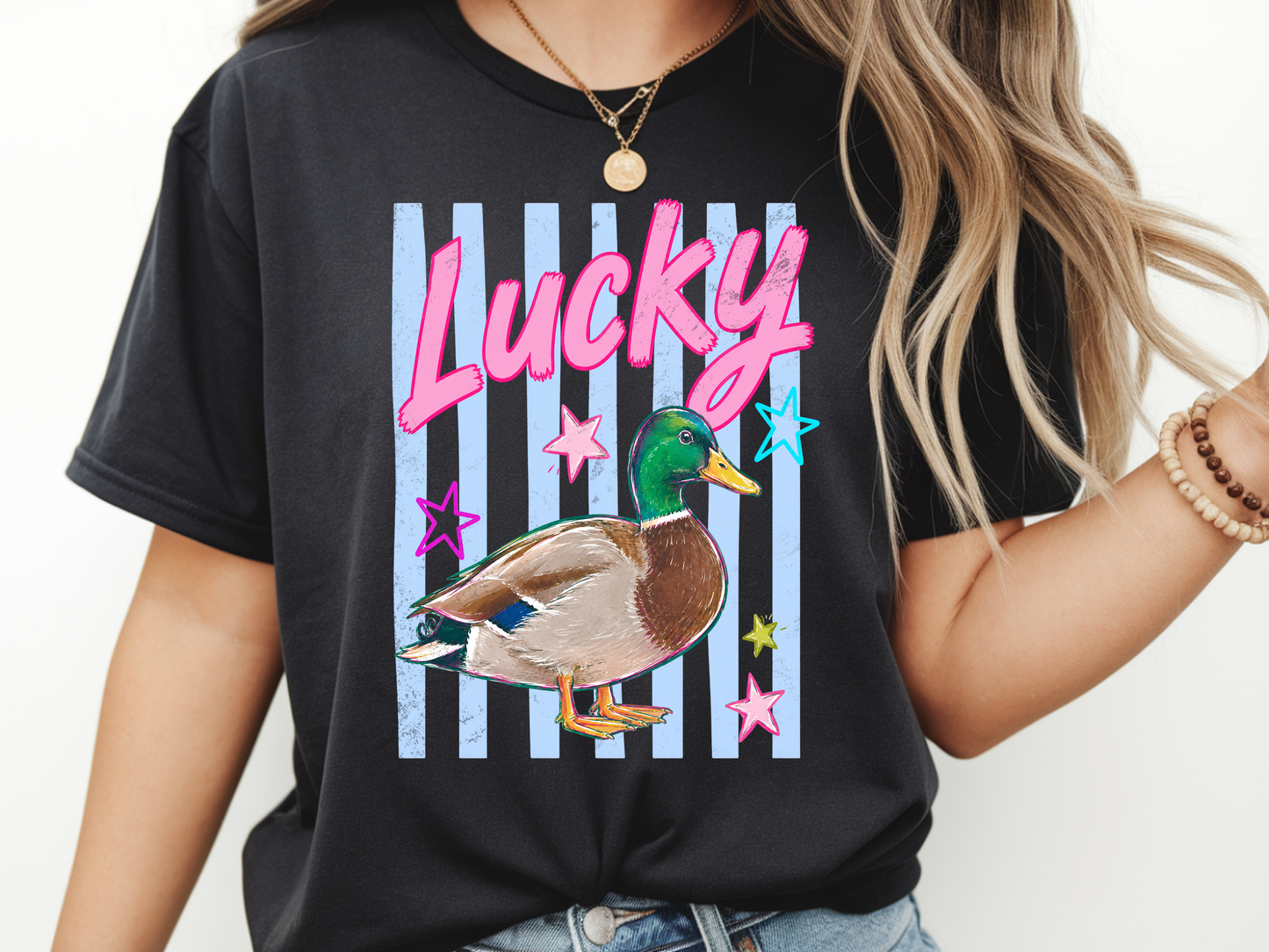 Lucky Duck - Full Color - DTF Transfer - 2-5 Business Days