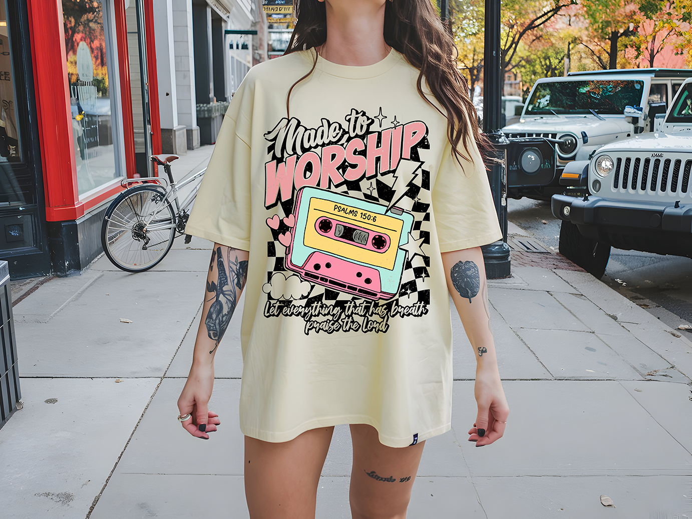 Made To Worship Cassett -Full Color- DTF TRANSFER