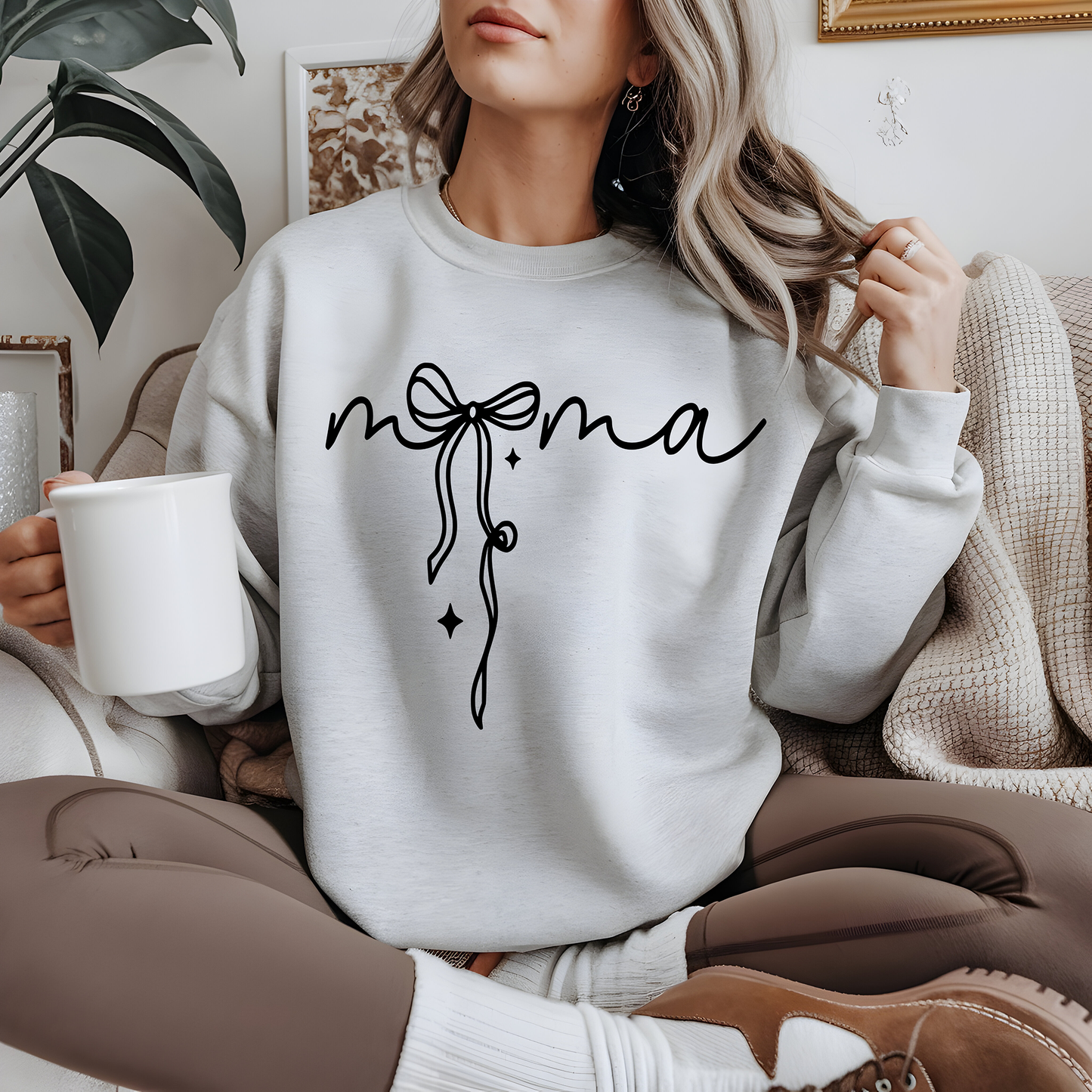 Mama Bow Black-Full Color DTF Transfer - RTS#5