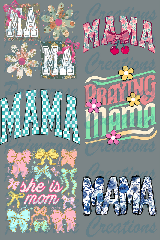 Mama Pre-Made Gang Sheet 24X36