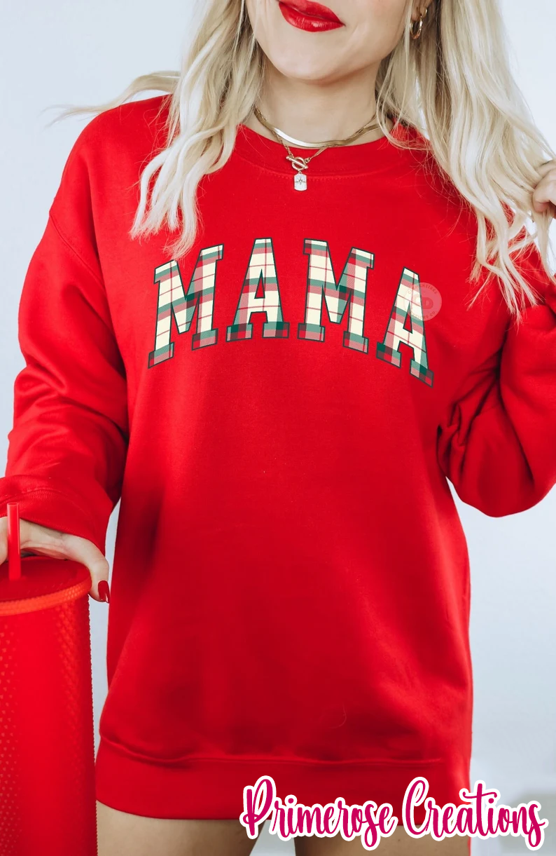 Mama Plaid DTF