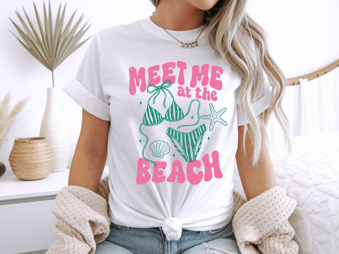 Meet Me at the Beach - Full Color - DTF Transfer - 2-5 Business Days
