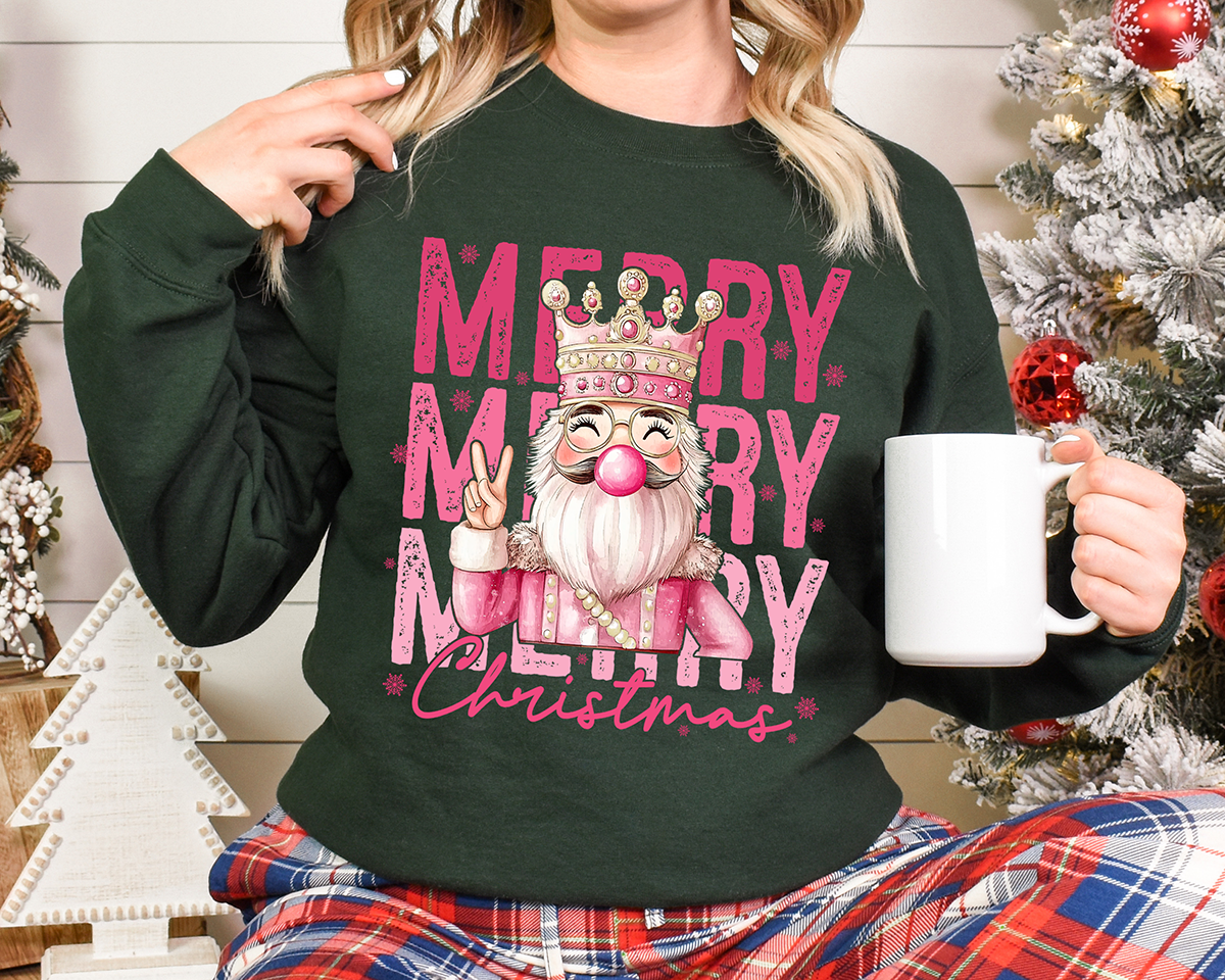 Merry Christmas Nutcracker - Full Color DTF Transfer - Christmas In July