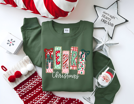 Merry Christmas Stamps - Full Color DTF Transfer - Friday New Releases