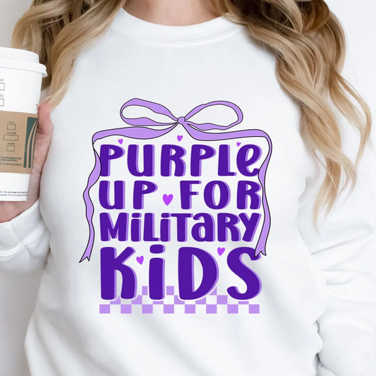 Military Kids Checkered - DTF TRANSFER