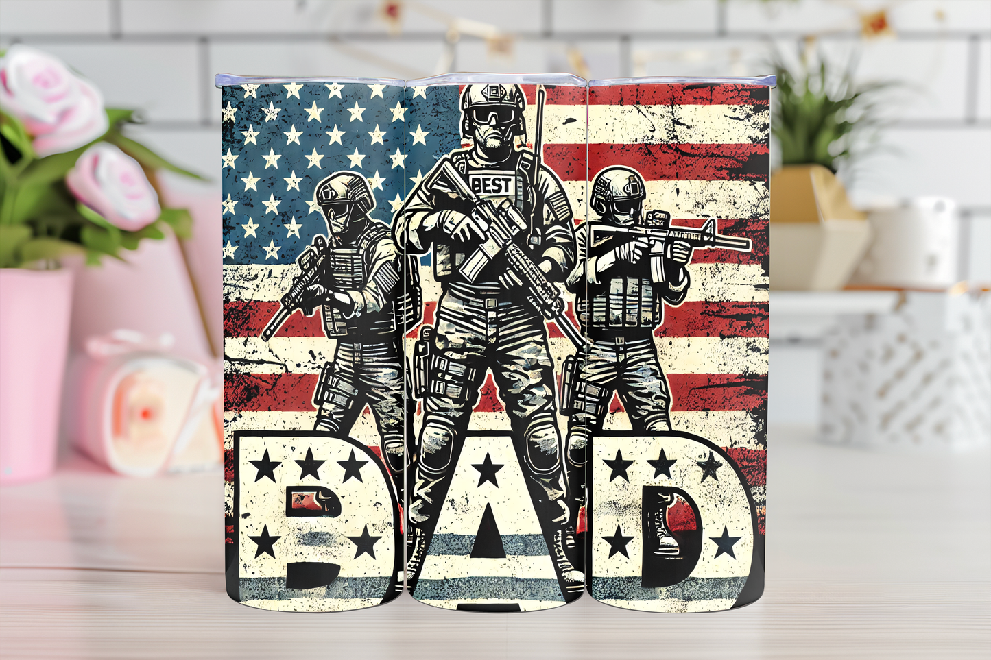 Military Dad - 20oz TUMBLER WRAP
