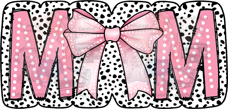 Mom Coquette Bow Dalmation