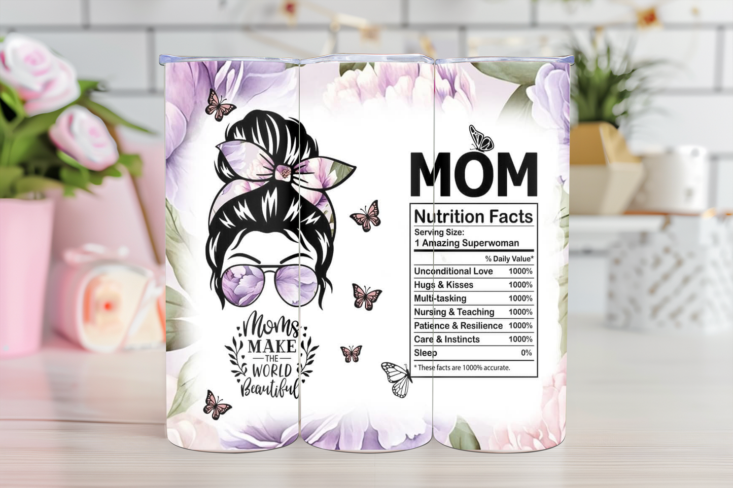 Mom Nutrition Facts - 20oz Sublimation - WHOLESALE
